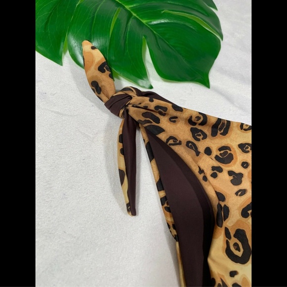 NEW Mara Hoffman Sita Leopard Animal Print Bikini Bottoms [SZ Small‎ ] - Picture 4 of 8